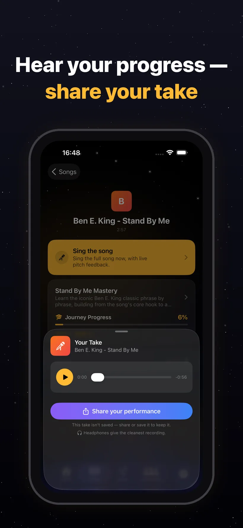 Exercise completion — star ratings and scoring